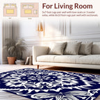 Bold Floral Mandala Design Rug