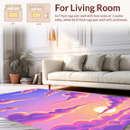 Sunset Cloud Swirl Pattern Rug