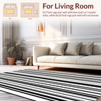 Bold Vertical Stripes Geometric Pattern Rug