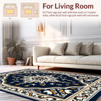 Ornate Floral Mandala Classic Pattern Rug