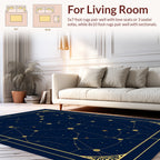 Celestial Starry Night Constellation Design Rug