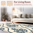 Classic Floral Damask Pattern Rug