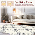 Abstract Butterfly Motif Pattern Rug