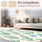 Botanical Foliare Floral Pattern Design Rug