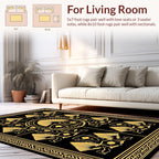 Art Deco Geometric Fan Silhouette Rug