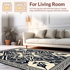 Bold Tribal Symmetric Design Rug