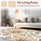 Vintage Floral Pattern Rug