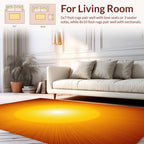 Radiant Sunburst Warm Orange Rug