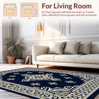 Elegant Floral Medallion Patterned Rug
