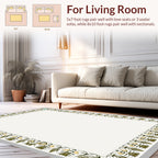 Classic Floral Swirl Border Design Rug