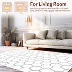 Geometric Hexagon Pattern Design Rug