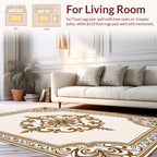 Ornate Vintage Floral Medallion Rug