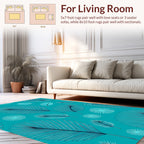 Tropical Leaf Bloom Pattern Rug