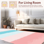 Pastel Cloud Stripe Abstract Rug