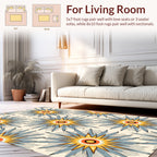 Sunburst Starburst Pattern Design Rug