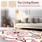Bold Floral Motif with Pink Accents Rug