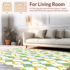 Geometric Diamond Abstract Pattern Design Rug
