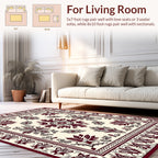 Elaborate Floral Mandala With Butterfly Border Rug