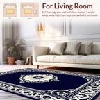 Floral Medallion With Ornate Border Design Rug