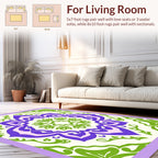 Bold Floral Mandala Design Rug