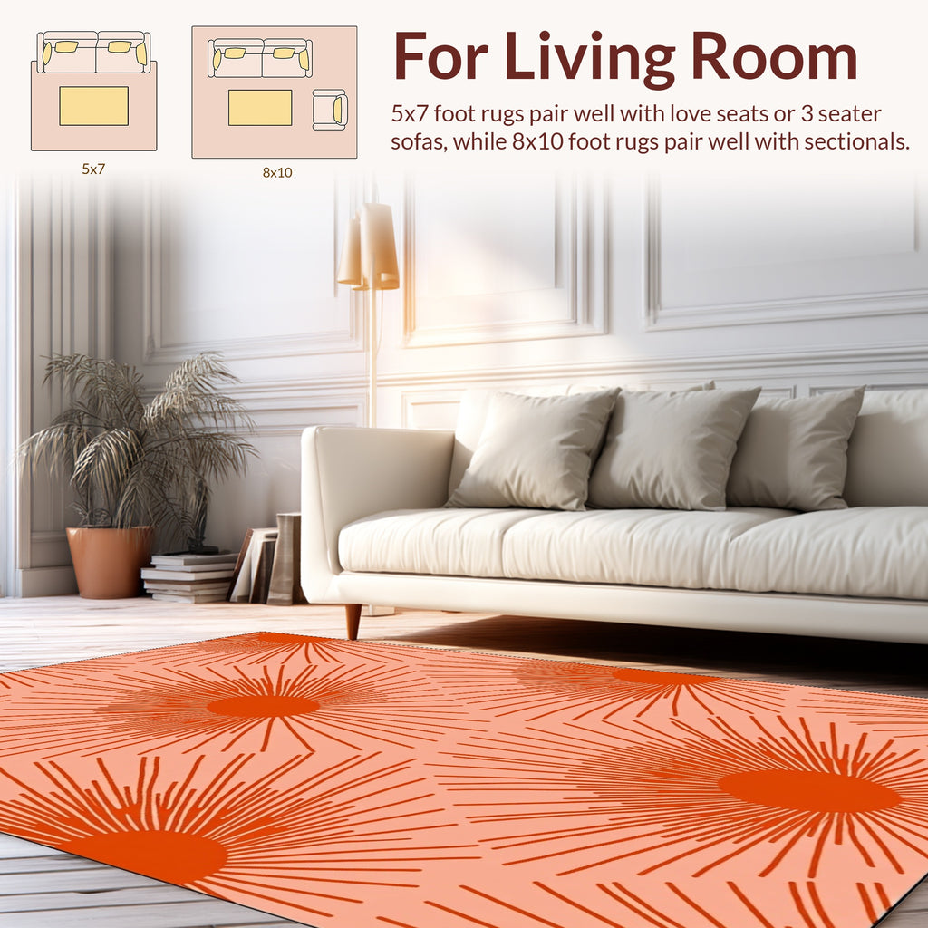 Radiant Starburst Patterned Rug