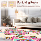 Vibrant Mandala Floral Pattern Design Rug