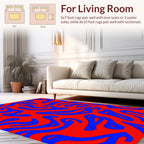 Bold Abstract Swirl Pattern Rug