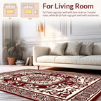 Classic Floral Medallion Geometric Design Rug