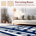 Bold Vertical And Horizontal Lines Design Rug