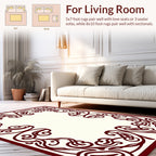 Elegant Scrollwork Vine Design Rug