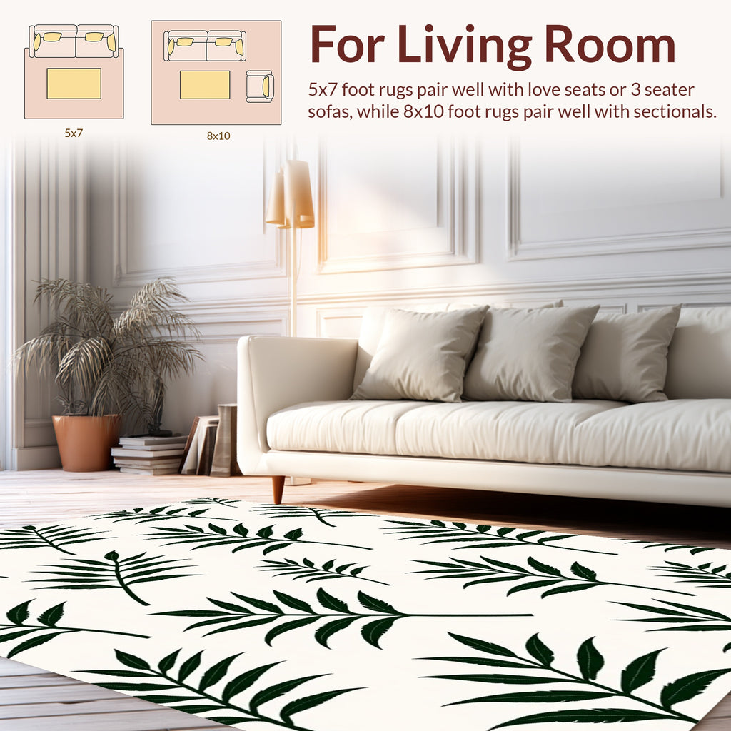Classic Leaf Pattern Design Rug