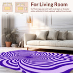 Dazzling Swirling Pattern Design Rug