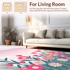 Pink Floral Delight Rug