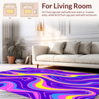 Vivid Swirl Abstract Pattern Rug