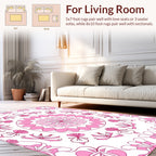 Pink Floral Mandala Inspired Design Rug