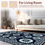 Bold Floral Symmetry Design Rug