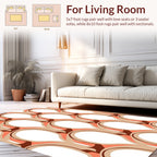 Retro Arc Pattern With Warm Tones Rug