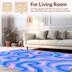 Swirling Retro Pattern Rug