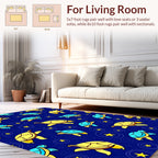 Turtle Star Pattern Delightful Design Rug