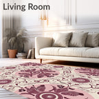 Artistic Floral Medallion Pattern Rug