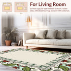 Floral Vine Border Design Rug