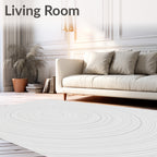 Concentric Linear Pattern Design Rug