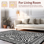Bold Geometric Art Deco Style Rug