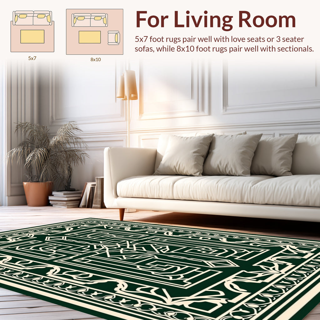Art Deco Geometric Symmetry Design Rug