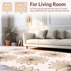 Delicate Daisy Floral Pattern Rug