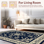 Ornate Floral Inlay Design Rug