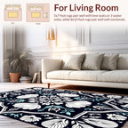 Bold Floral Medallion Design Rug