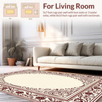 Ornate Floral Swirl Frame Design Rug