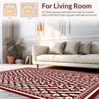 Bold Abstract Chevron Geometric Pattern Rug