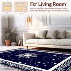 Star Cluster Ornate Border Design Rug